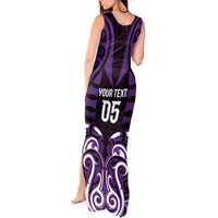 Custom Aotearoa Rangitane Tank Maxi Dress Maori Pattern New Zealand DT05 - Polynesian Pride