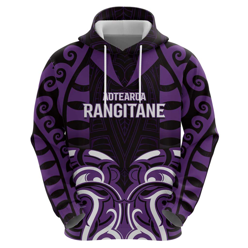 Custom Aotearoa Rangitane Zip Hoodie Maori Pattern New Zealand DT05 - Polynesian Pride