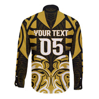 Custom Aotearoa Taranaki Long Sleeve Button Shirt Maori Pattern New Zealand DT05 - Polynesian Pride