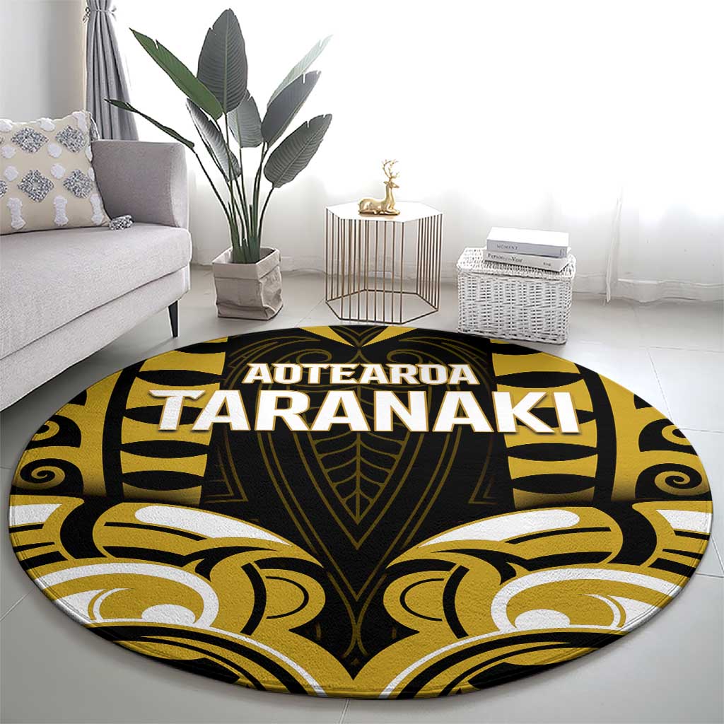 Aotearoa Taranaki Round Carpet Maori Pattern New Zealand DT05 - Polynesian Pride