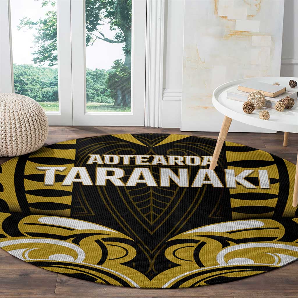 Aotearoa Taranaki Round Carpet Maori Pattern New Zealand DT05 - Polynesian Pride