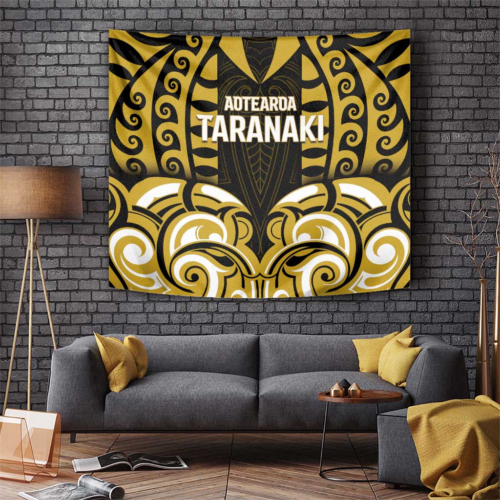 Aotearoa Taranaki Tapestry Maori Pattern New Zealand DT05 Yellow - Polynesian Pride