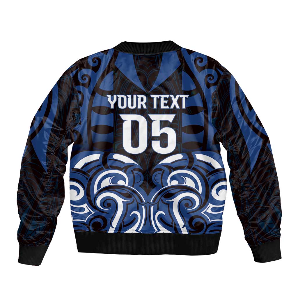 Custom Aotearoa Ngati Tuwharetoa Bomber Jacket Maori Pattern New Zealand DT05 - Polynesian Pride