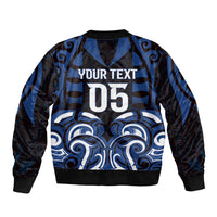 Custom Aotearoa Ngati Tuwharetoa Bomber Jacket Maori Pattern New Zealand DT05 - Polynesian Pride