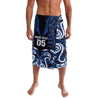 Custom Aotearoa Ngati Tuwharetoa Lavalava Maori Pattern New Zealand DT05 Navy - Polynesian Pride
