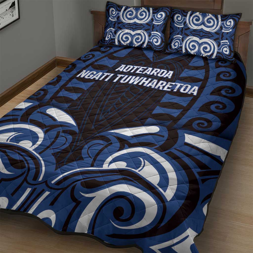 Aotearoa Ngati Tuwharetoa Quilt Bed Set Maori Pattern New Zealand DT05 - Polynesian Pride