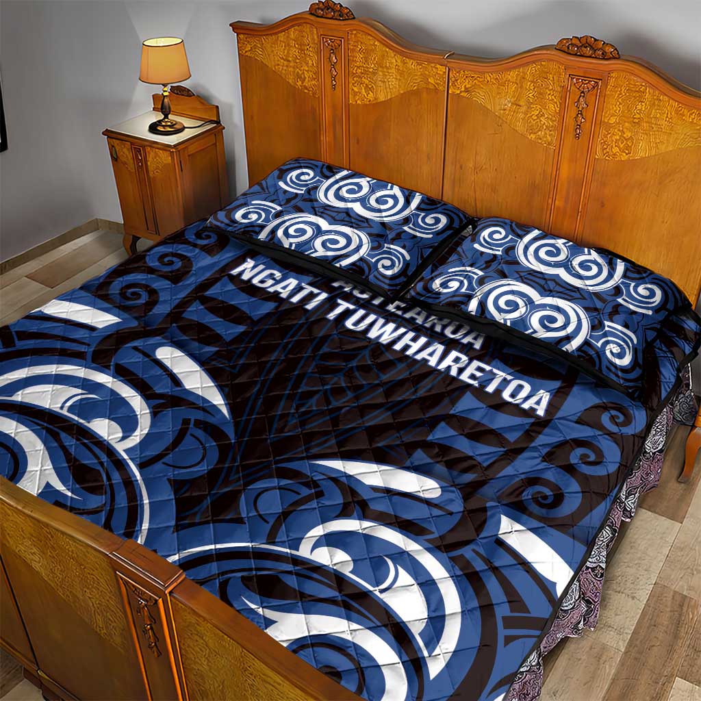 Aotearoa Ngati Tuwharetoa Quilt Bed Set Maori Pattern New Zealand DT05 - Polynesian Pride