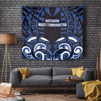 Aotearoa Ngati Tuwharetoa Tapestry Maori Pattern New Zealand DT05 Navy - Polynesian Pride