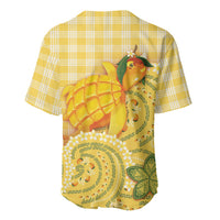 Hawaii Palaka Baseball Jersey Cute Ripe Mango Turtle On The Waves DT05 - Polynesian Pride