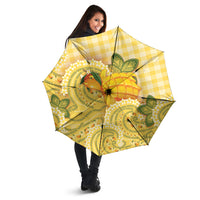 Hawaii Palaka Umbrella Cute Ripe Mango Turtle On The Waves DT05 - Polynesian Pride
