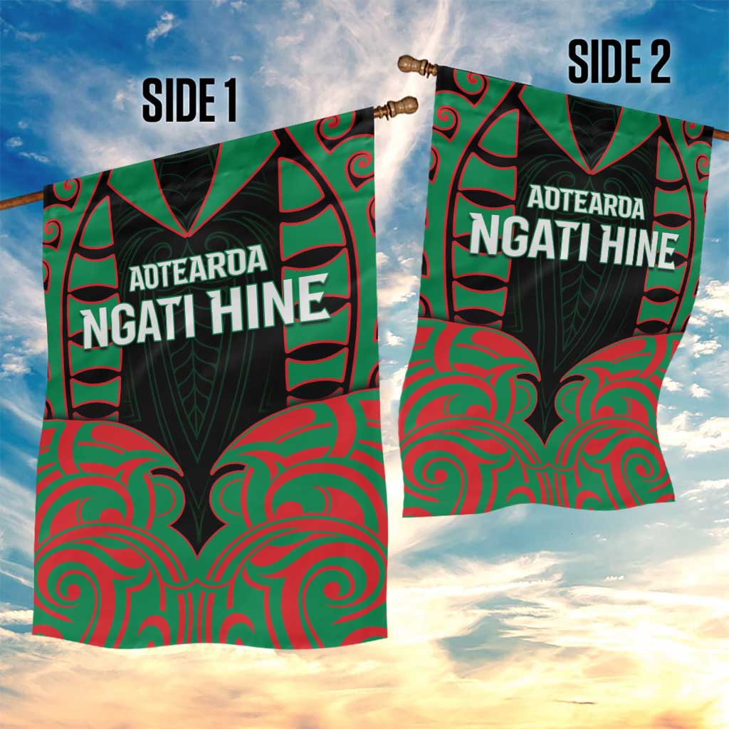 Aotearoa Ngati Hine Garden Flag Maori Pattern New Zealand DT05 - Polynesian Pride
