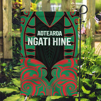 Aotearoa Ngati Hine Garden Flag Maori Pattern New Zealand DT05 Garden Flag Green - Polynesian Pride