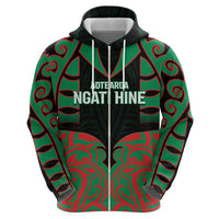 Custom Aotearoa Ngati Hine Hoodie Maori Pattern New Zealand DT05 - Polynesian Pride