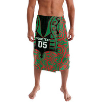 Custom Aotearoa Ngati Hine Lavalava Maori Pattern New Zealand DT05 Green - Polynesian Pride