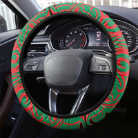 Aotearoa Ngati Hine Steering Wheel Cover Maori Pattern New Zealand DT05 - Polynesian Pride