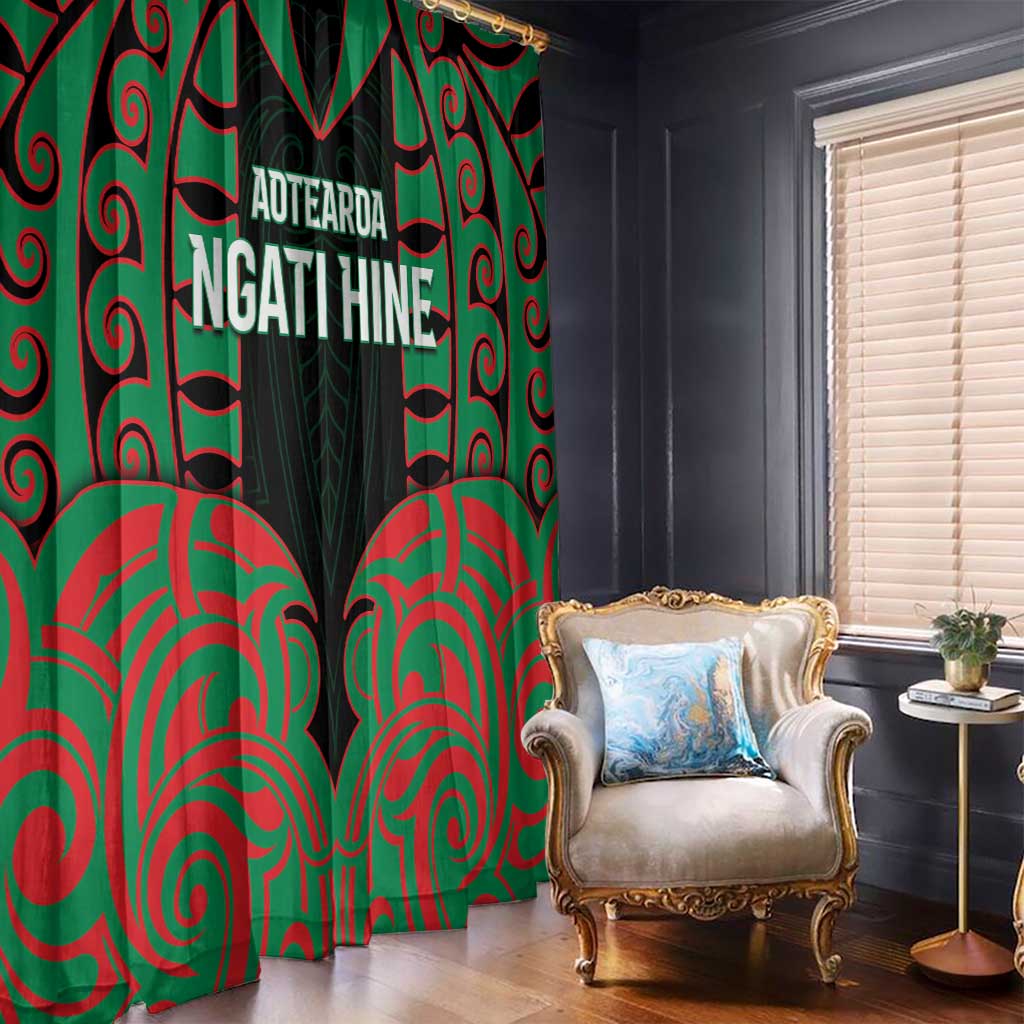 Aotearoa Ngati Hine Window Curtain Maori Pattern New Zealand DT05 - Polynesian Pride