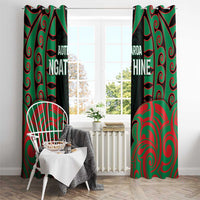 Aotearoa Ngati Hine Window Curtain Maori Pattern New Zealand DT05 - Polynesian Pride