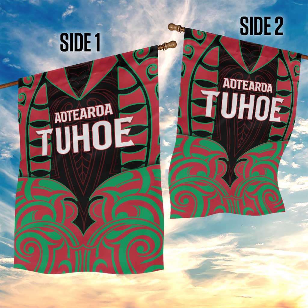Aotearoa Tuhoe Garden Flag Maori Pattern New Zealand DT05 - Polynesian Pride