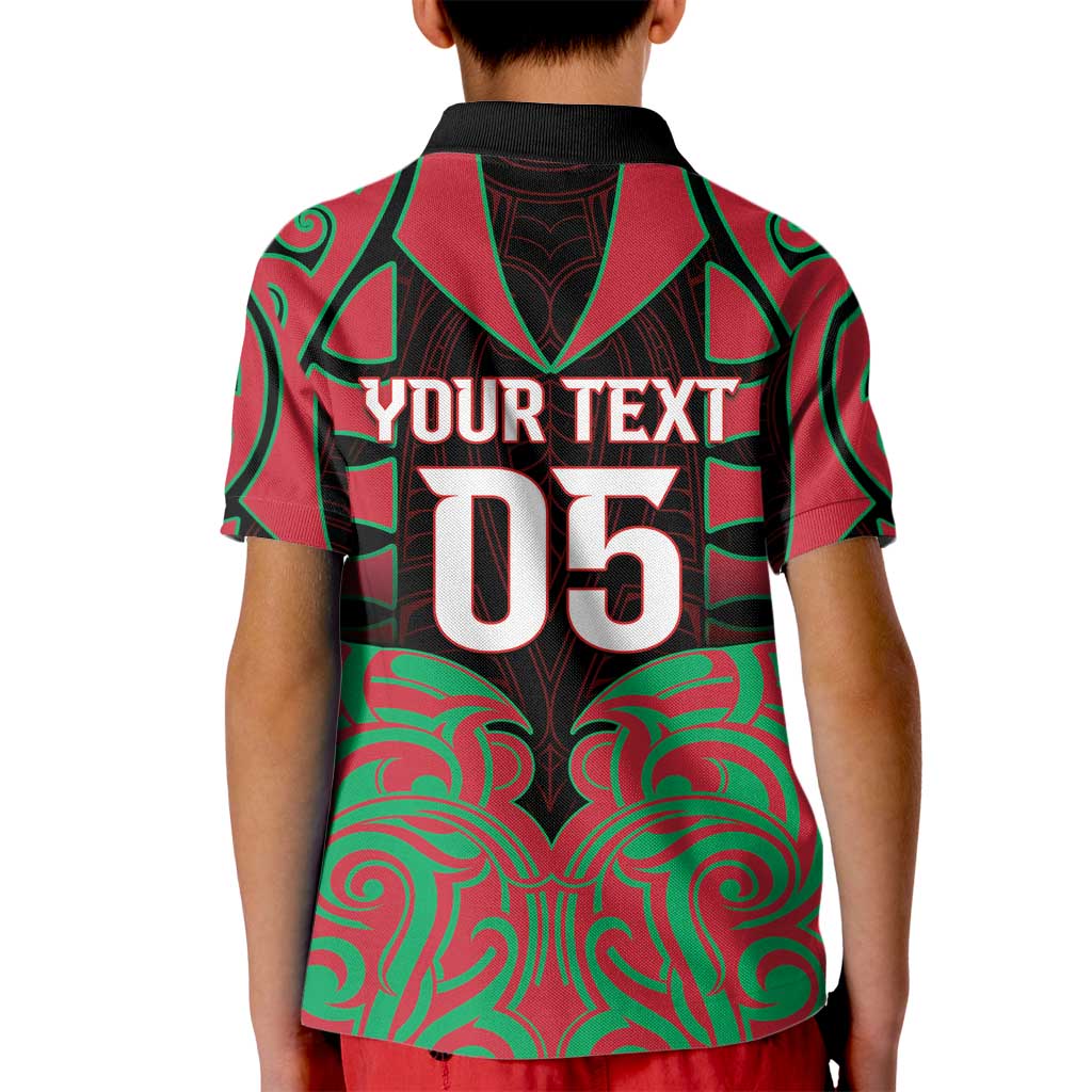 Custom Aotearoa Tuhoe Kid Polo Shirt Maori Pattern New Zealand DT05 - Polynesian Pride