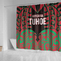 Aotearoa Tuhoe Shower Curtain Maori Pattern New Zealand DT05 - Polynesian Pride