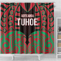 Aotearoa Tuhoe Shower Curtain Maori Pattern New Zealand DT05 - Polynesian Pride
