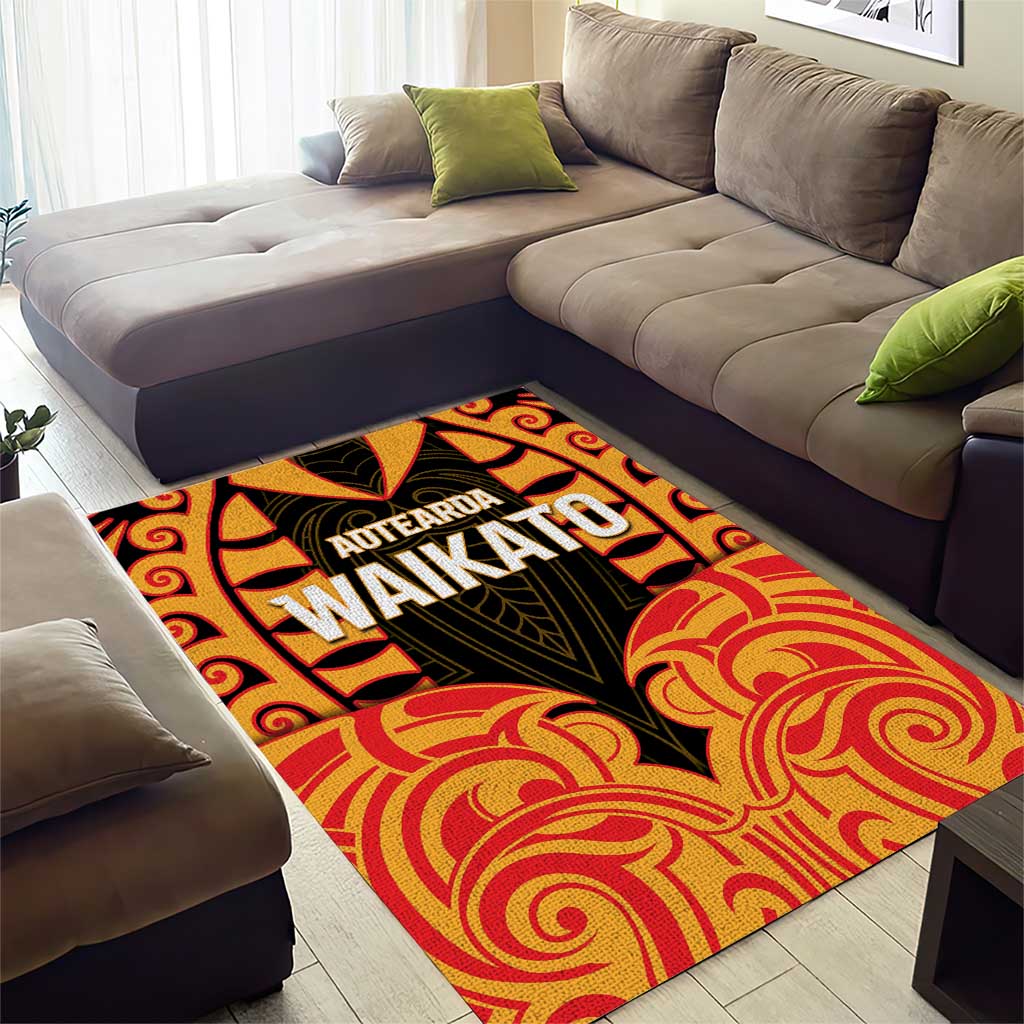Aotearoa Waikato Area Rug Maori Pattern New Zealand DT05 - Polynesian Pride