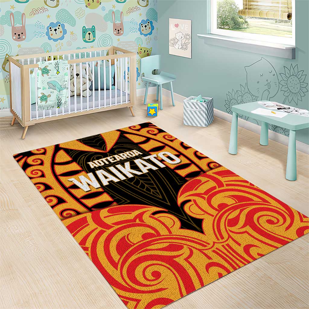 Aotearoa Waikato Area Rug Maori Pattern New Zealand DT05 - Polynesian Pride