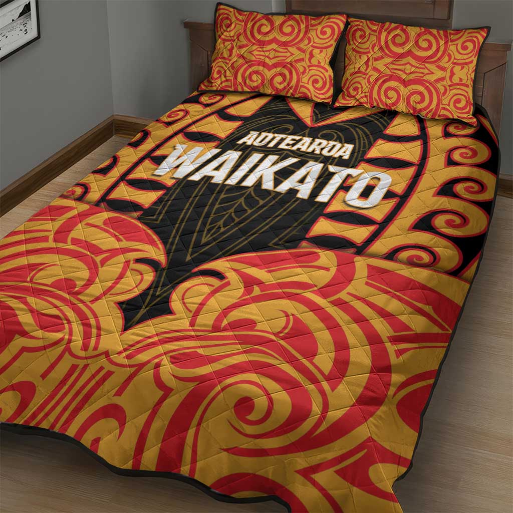 Aotearoa Waikato Quilt Bed Set Maori Pattern New Zealand DT05 - Polynesian Pride