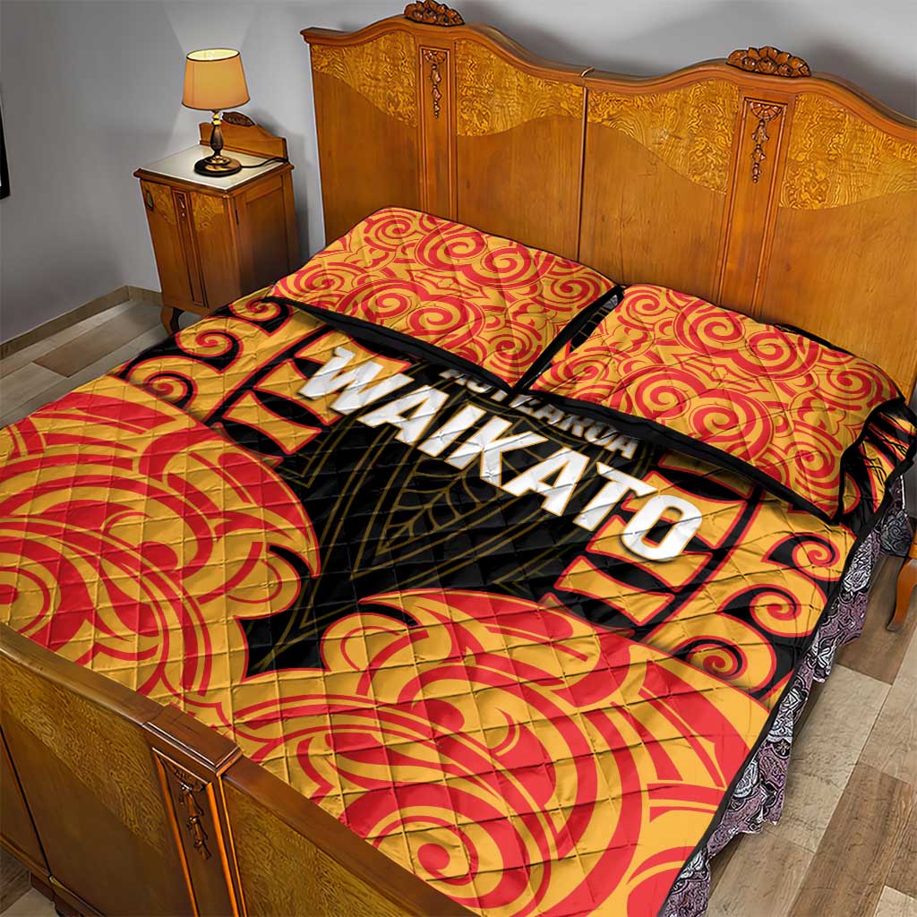 Aotearoa Waikato Quilt Bed Set Maori Pattern New Zealand DT05 - Polynesian Pride