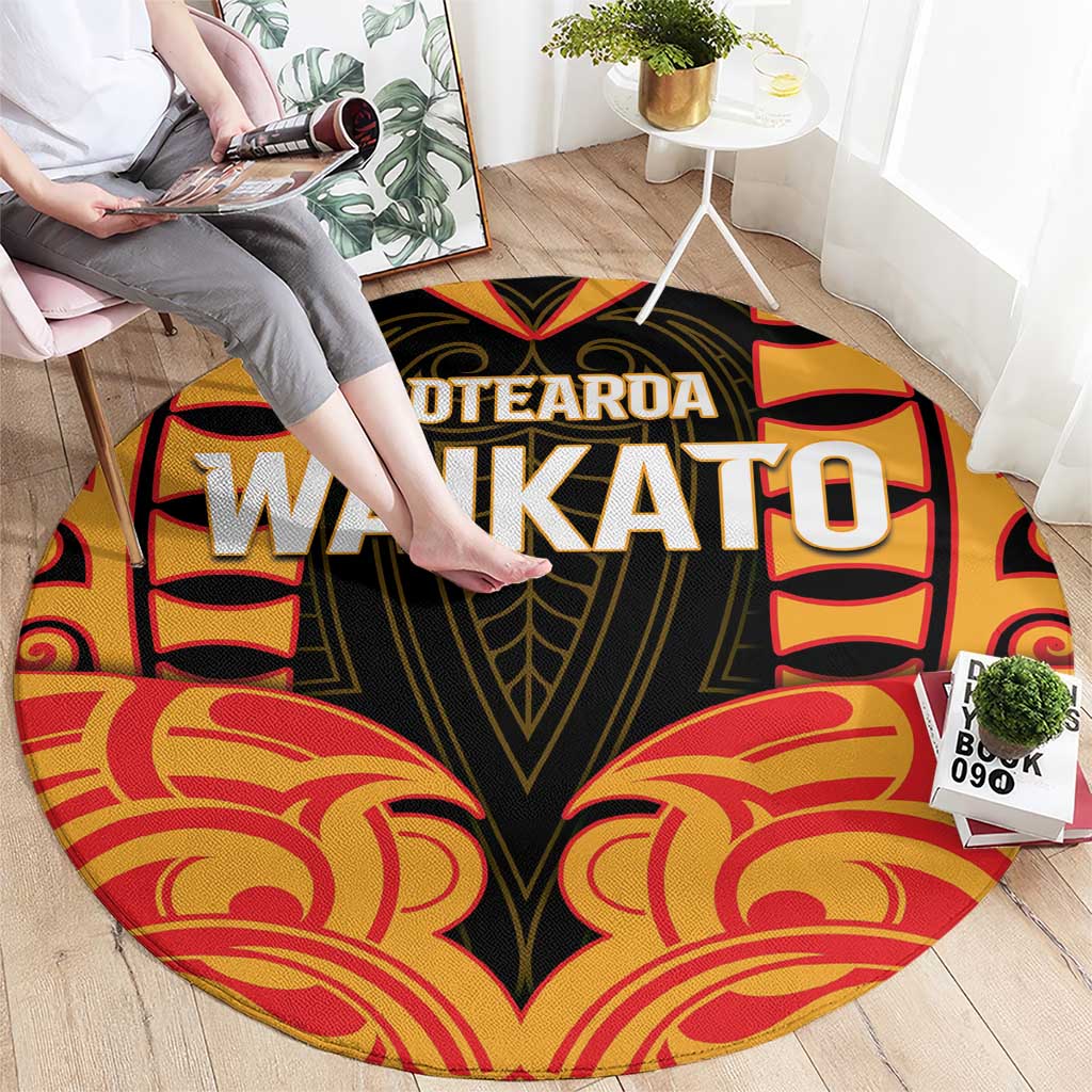 Aotearoa Waikato Round Carpet Maori Pattern New Zealand DT05 - Polynesian Pride