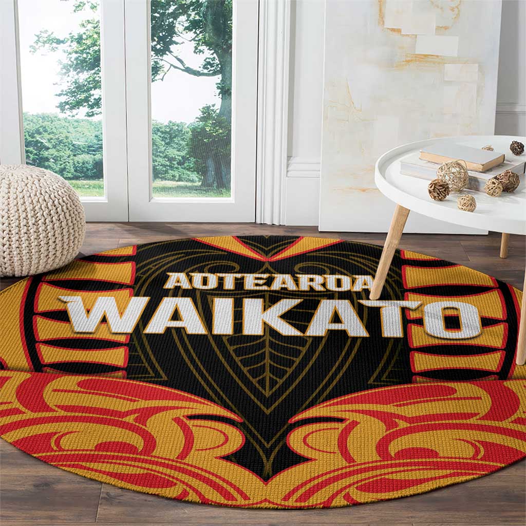 Aotearoa Waikato Round Carpet Maori Pattern New Zealand DT05 - Polynesian Pride