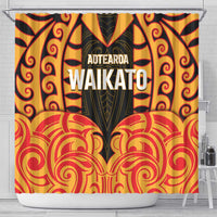Aotearoa Waikato Shower Curtain Maori Pattern New Zealand DT05 - Polynesian Pride