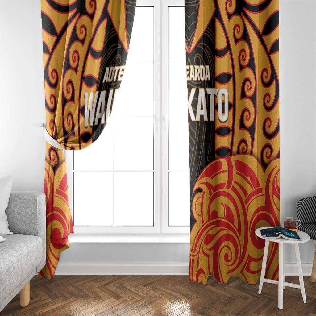 Aotearoa Waikato Window Curtain Maori Pattern New Zealand DT05 - Polynesian Pride