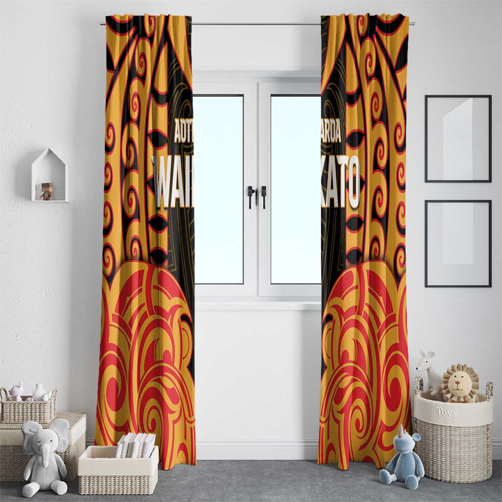 Aotearoa Waikato Window Curtain Maori Pattern New Zealand DT05 - Polynesian Pride
