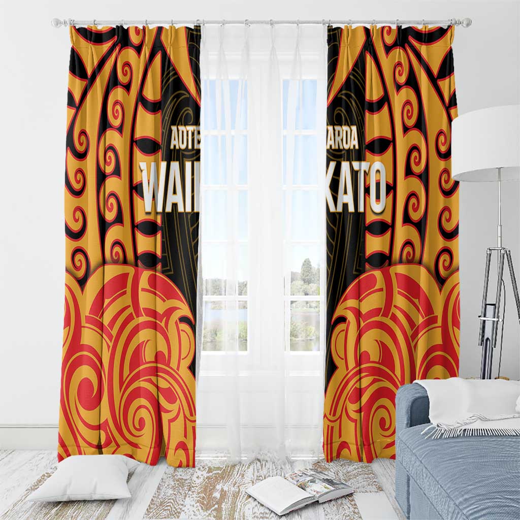 Aotearoa Waikato Window Curtain Maori Pattern New Zealand DT05 - Polynesian Pride