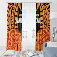 Aotearoa Waikato Window Curtain Maori Pattern New Zealand DT05 - Polynesian Pride