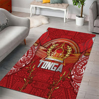 Tonga King's Birthday Area Rug Gold Royal Crown Tribal Patterns DT05 - Polynesian Pride