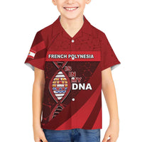 French Polynesia Is In My DNA Kid Hawaiian Shirt DT05 Kid Red - Polynesian Pride