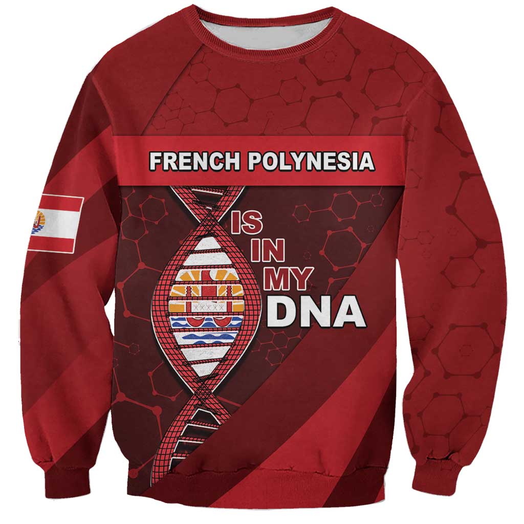 French Polynesia Is In My DNA Sweatshirt DT05 Unisex Red - Polynesian Pride