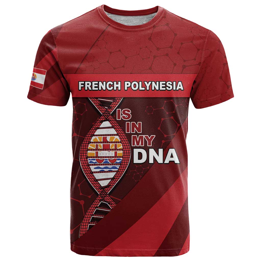 French Polynesia Is In My DNA T Shirt DT05 Red - Polynesian Pride