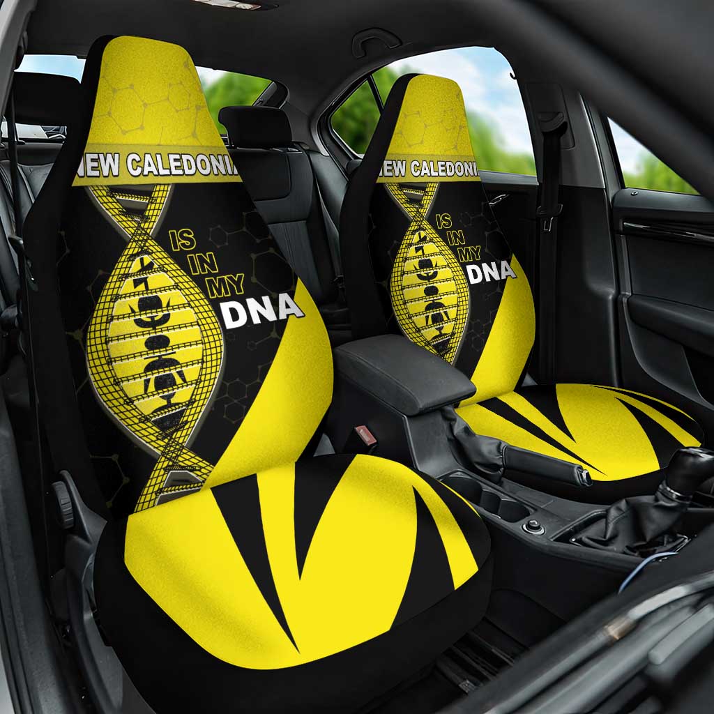 New Caledonia Is In My DNA Car Seat Cover DT05 One Size Yellow - Polynesian Pride