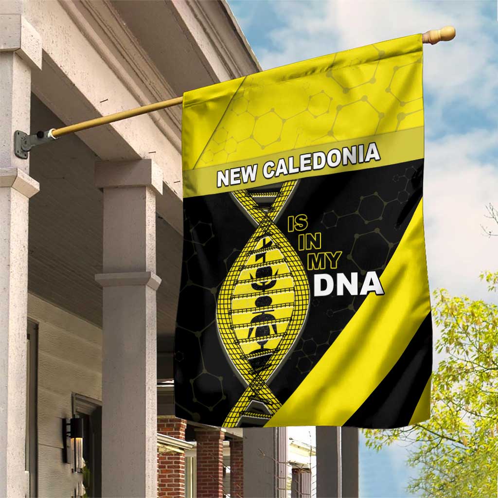 New Caledonia Is In My DNA Garden Flag DT05 House Flag Yellow - Polynesian Pride