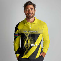 New Caledonia Is In My DNA Long Sleeve Polo Shirt DT05 - Polynesian Pride