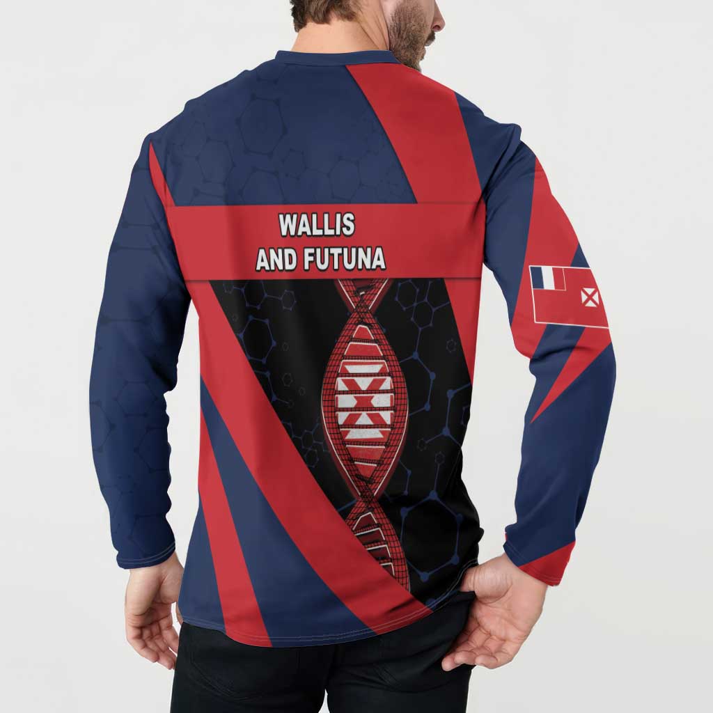 Wallis And Futuna Is In My DNA Button Sweatshirt DT05 - Polynesian Pride
