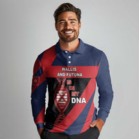 Wallis And Futuna Is In My DNA Long Sleeve Polo Shirt DT05 - Polynesian Pride