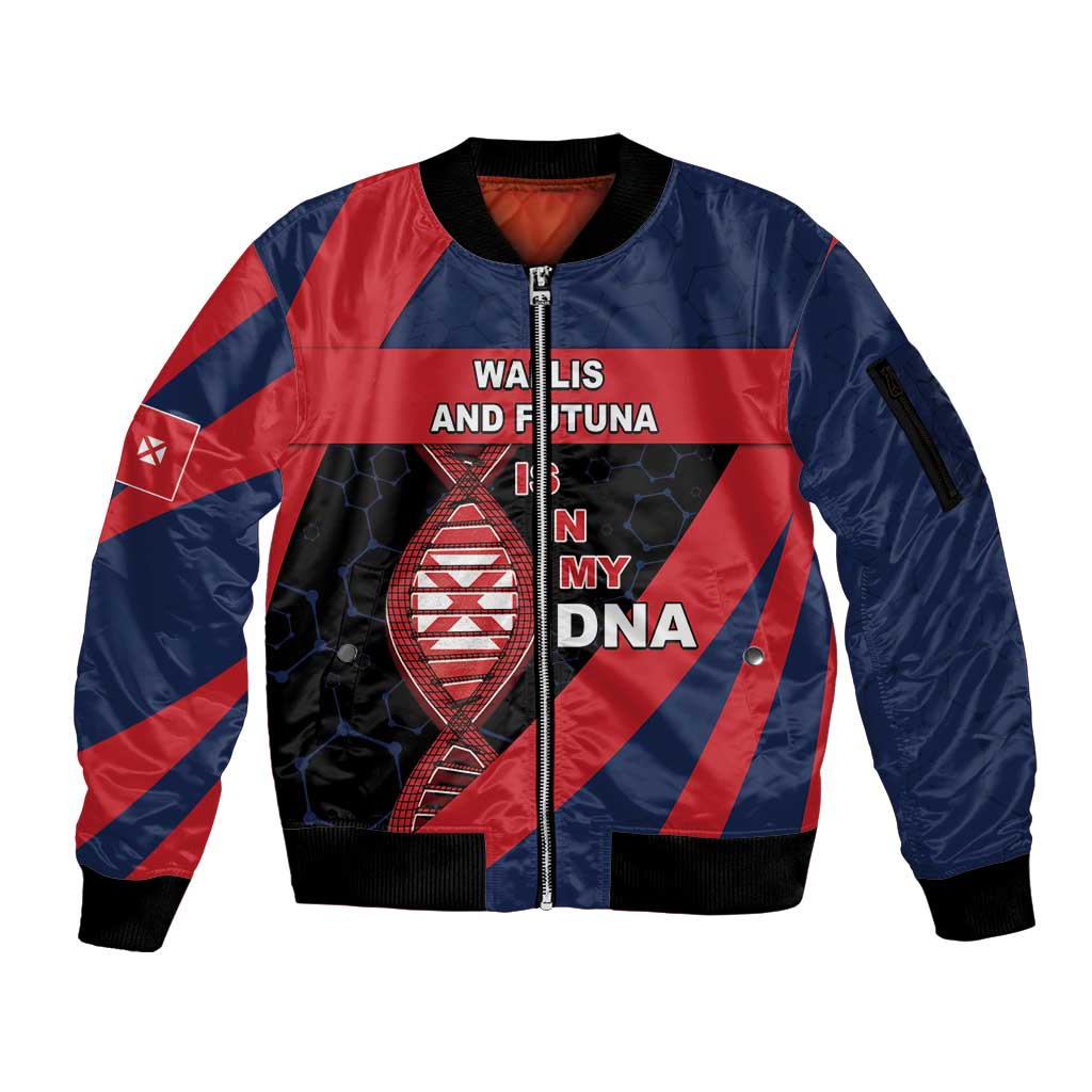 Wallis And Futuna Is In My DNA Sleeve Zip Bomber Jacket DT05 Unisex Multicolor - Polynesian Pride