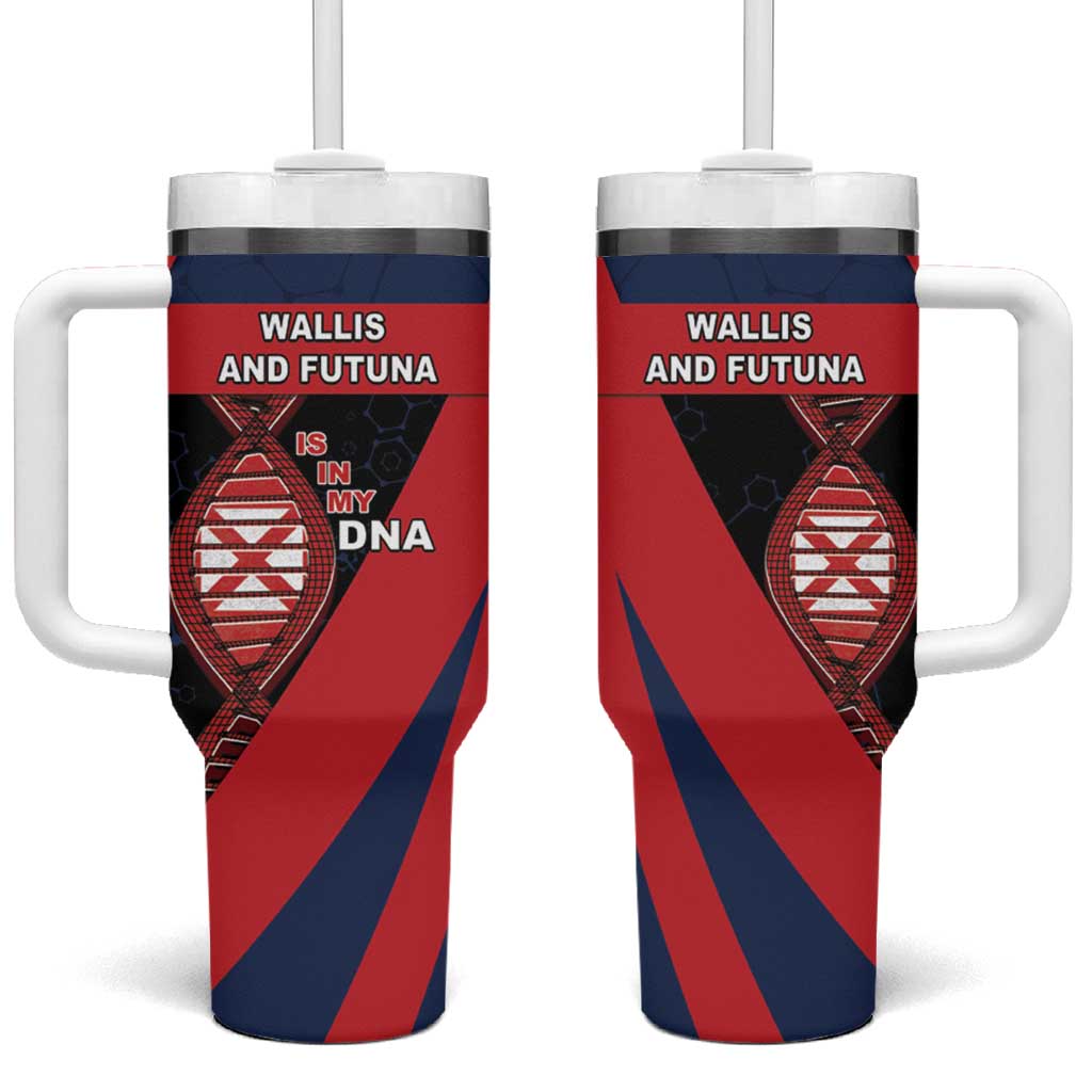 Wallis And Futuna Is In My DNA Tumbler With Handle DT05 One Size: 40 oz Multicolor - Polynesian Pride
