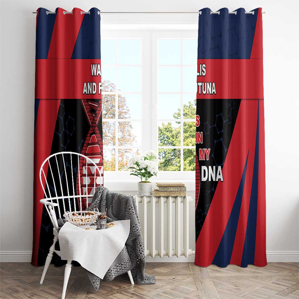 Wallis And Futuna Is In My DNA Window Curtain DT05 - Polynesian Pride