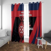 Wallis And Futuna Is In My DNA Window Curtain DT05 With Grommets Multicolor - Polynesian Pride