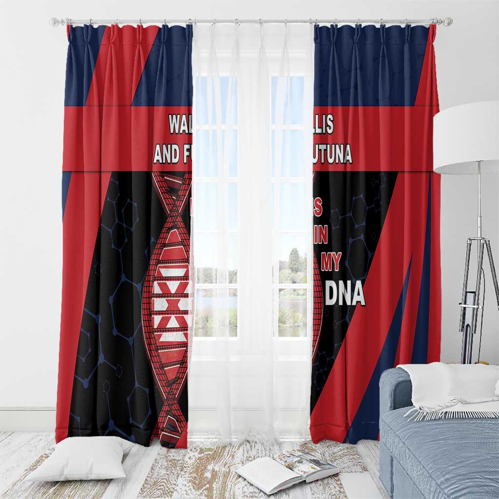 Wallis And Futuna Is In My DNA Window Curtain DT05 - Polynesian Pride